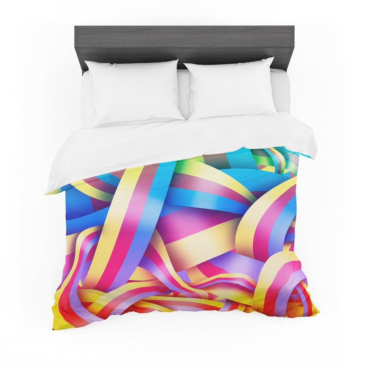 Roberlan ‘Medal’ Rainbow Lines Featherweight3D Customized Duvet Cover Bedding Sets