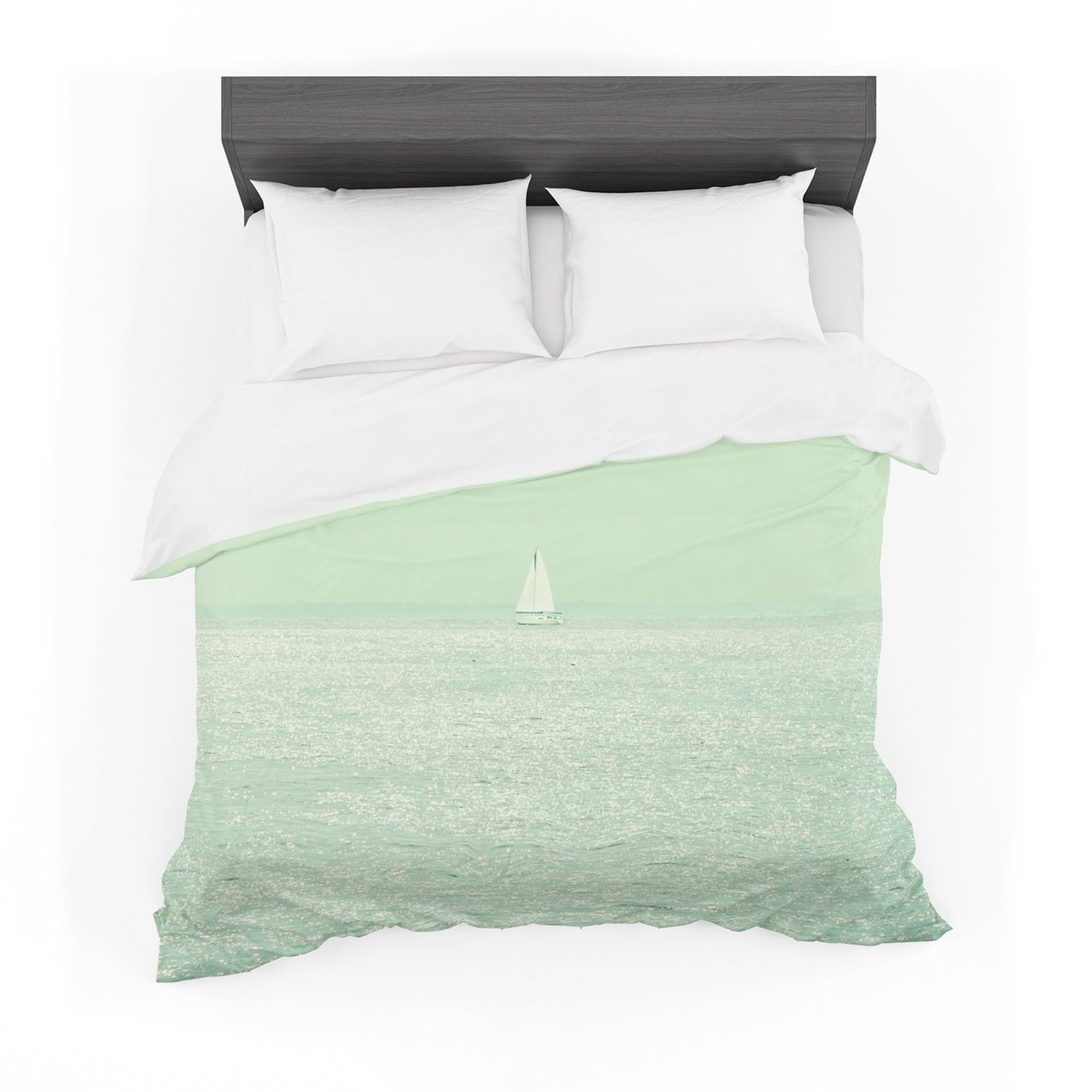 Robin Dickinson ‘Carpe Diem’ Teal Ocean Cotton3D Customized Duvet Cover Bedding Sets