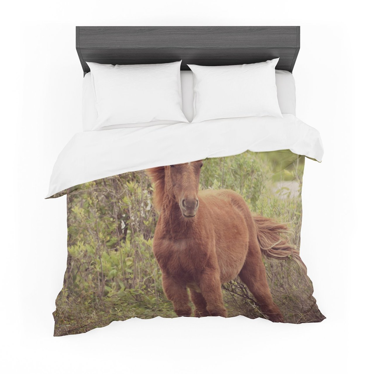Robin Dickinson ‘Confuscous’ Brown Green Cotton3D Customized Duvet Cover Bedding Sets