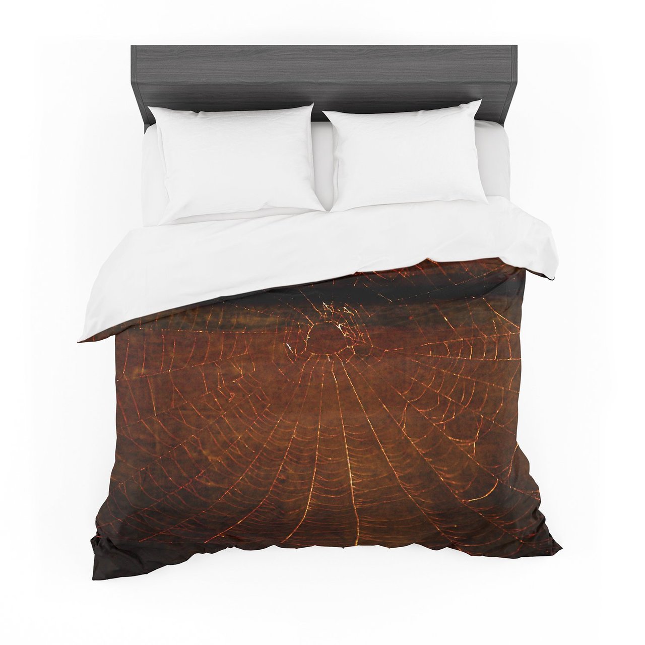 Robin Dickinson ‘Dark Web’ Maroon Red Featherweight3D Customized Duvet Cover Bedding Sets
