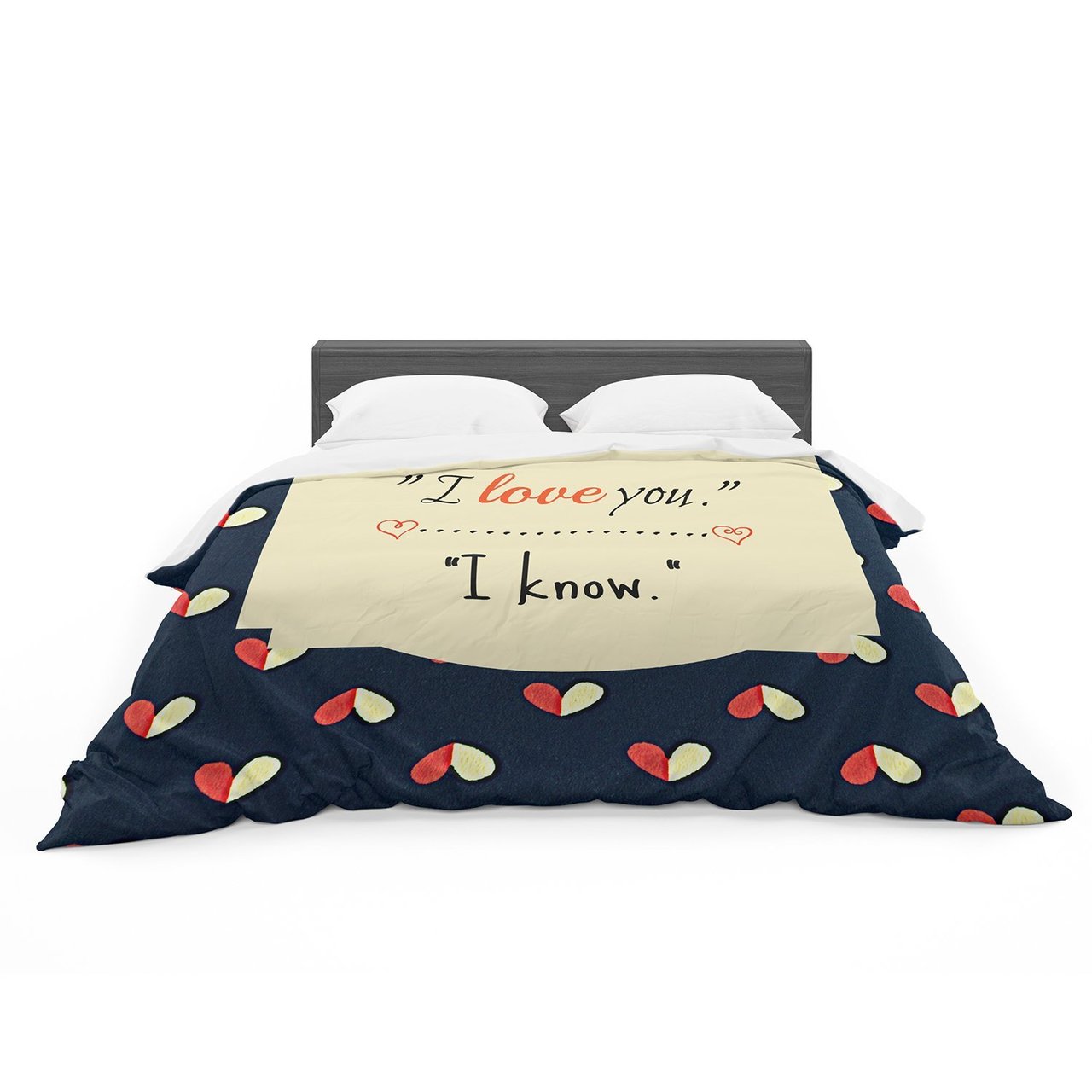 Robin Dickinson ‘I Know’ Navy Blue Featherweight3D Customized Duvet Cover Bedding Sets