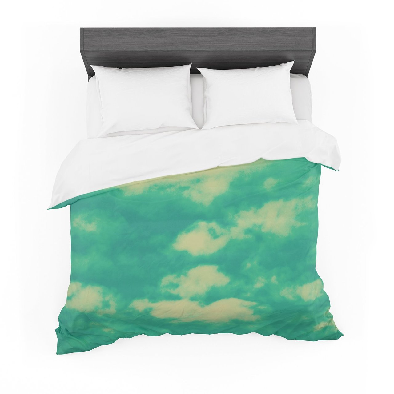 Robin Dickinson ‘I love that you love me’ Green Blue Cotton3D Customized Duvet Cover Bedding Sets