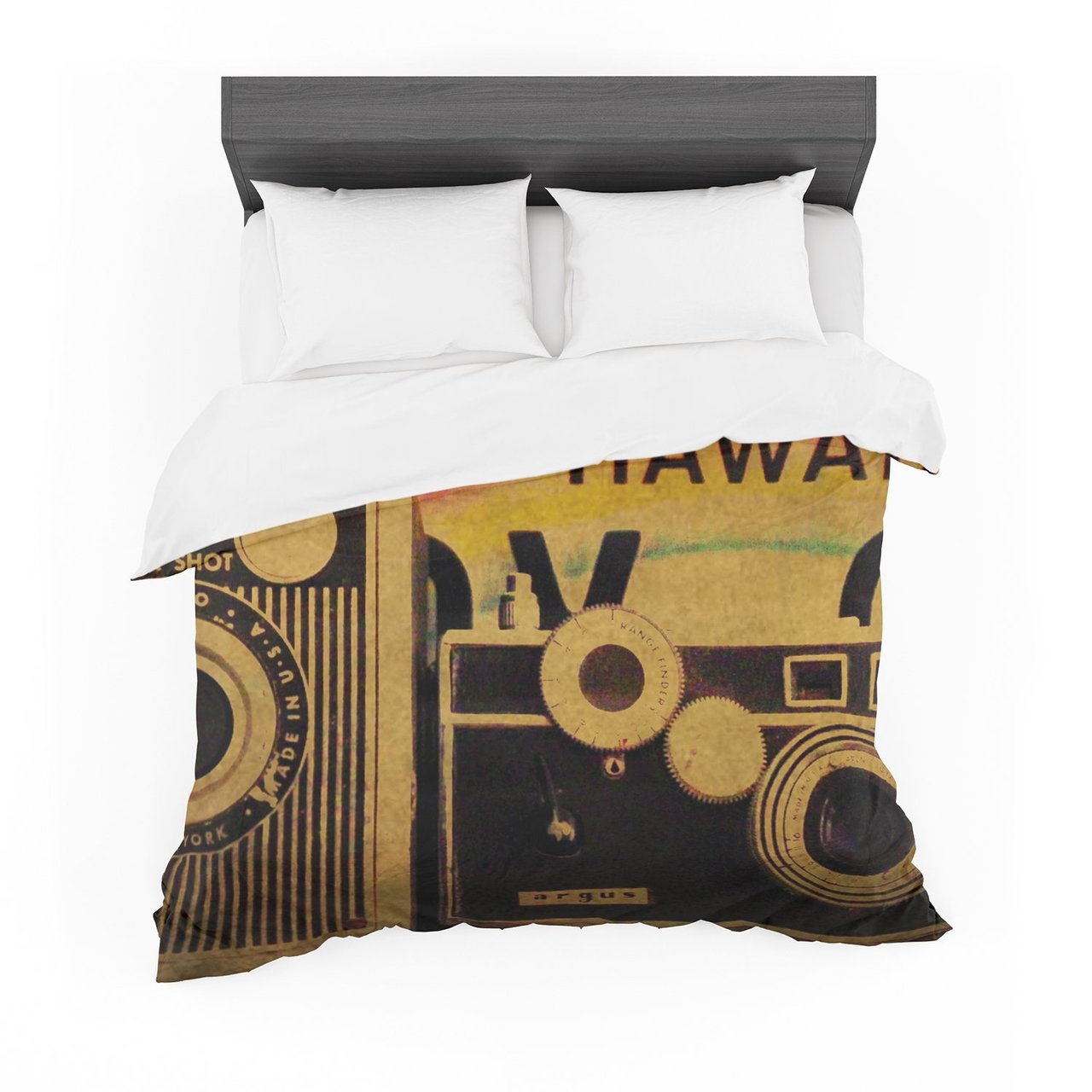 Robin Dickinson ‘Ingredients ‘ Brown Vintage Cotton3D Customized Duvet Cover Bedding Sets
