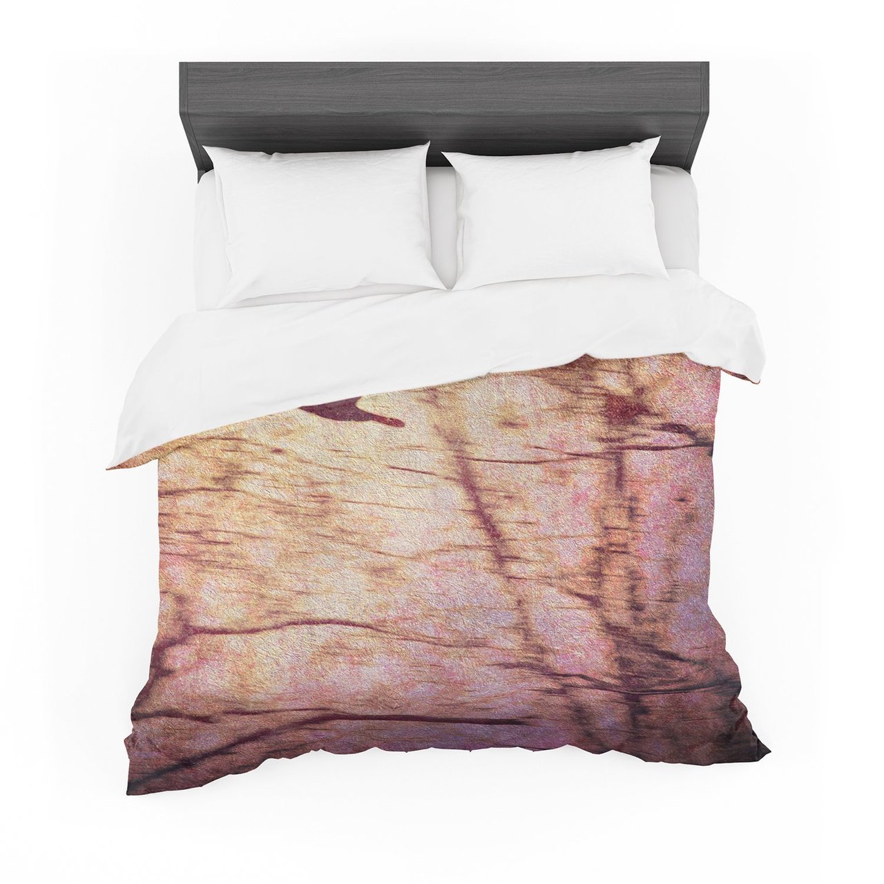 Robin Dickinson ‘Midnight Dreary’ Pink Tree Cotton3D Customized Duvet Cover Bedding Sets