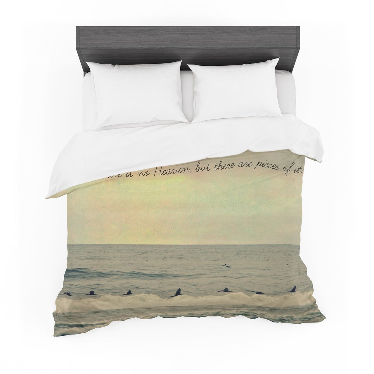 Robin Dickinson ‘Pieces of Heaven’ Tan Beach Cotton3D Customized Duvet Cover Bedding Sets