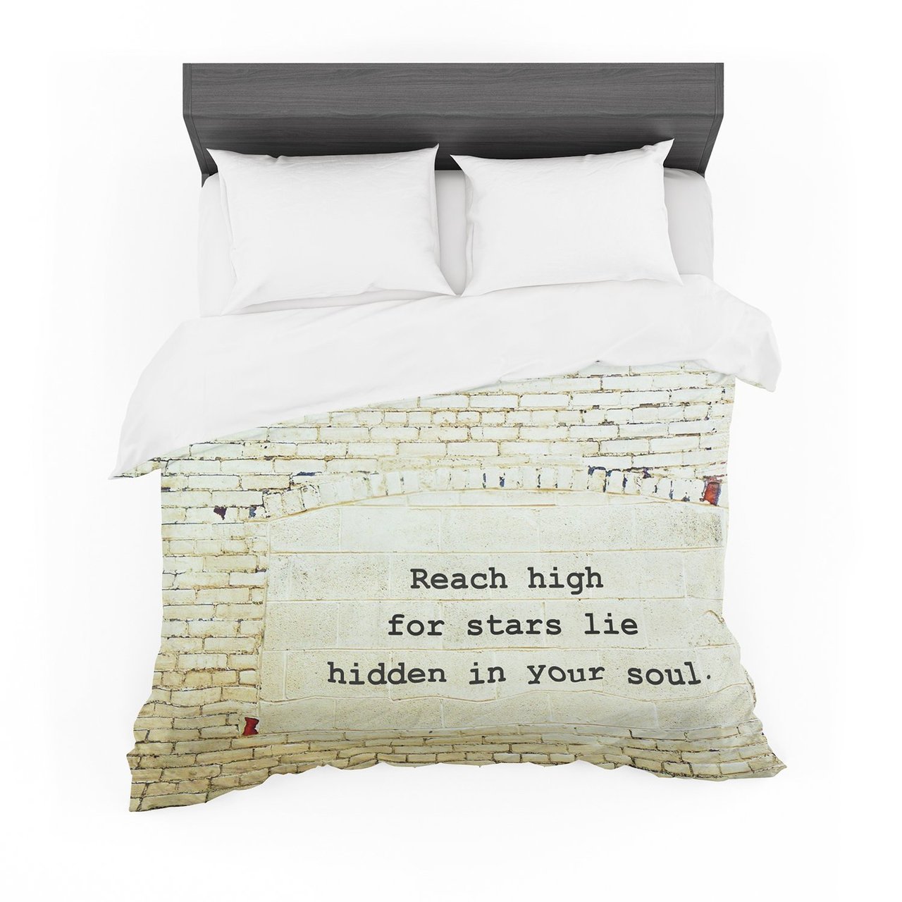 Robin Dickinson ‘Reach High’ Brick Wall Cotton3D Customized Duvet Cover Bedding Sets