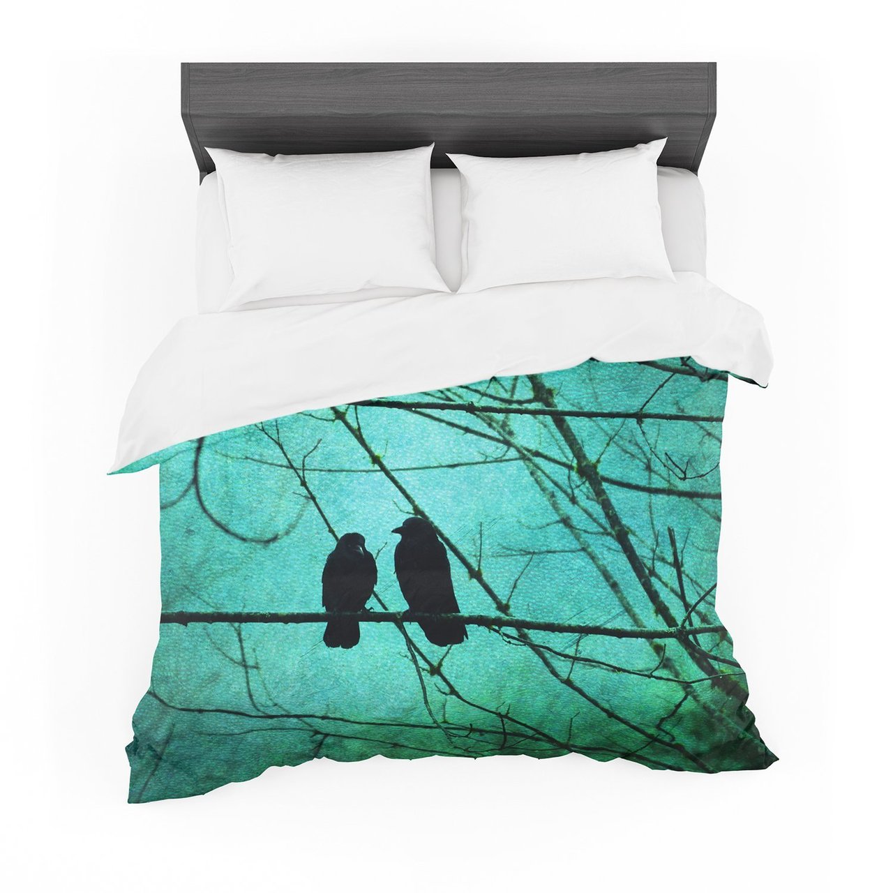 Robin Dickinson ‘Smitten’ Blue Teal Featherweight3D Customized Duvet Cover Bedding Sets