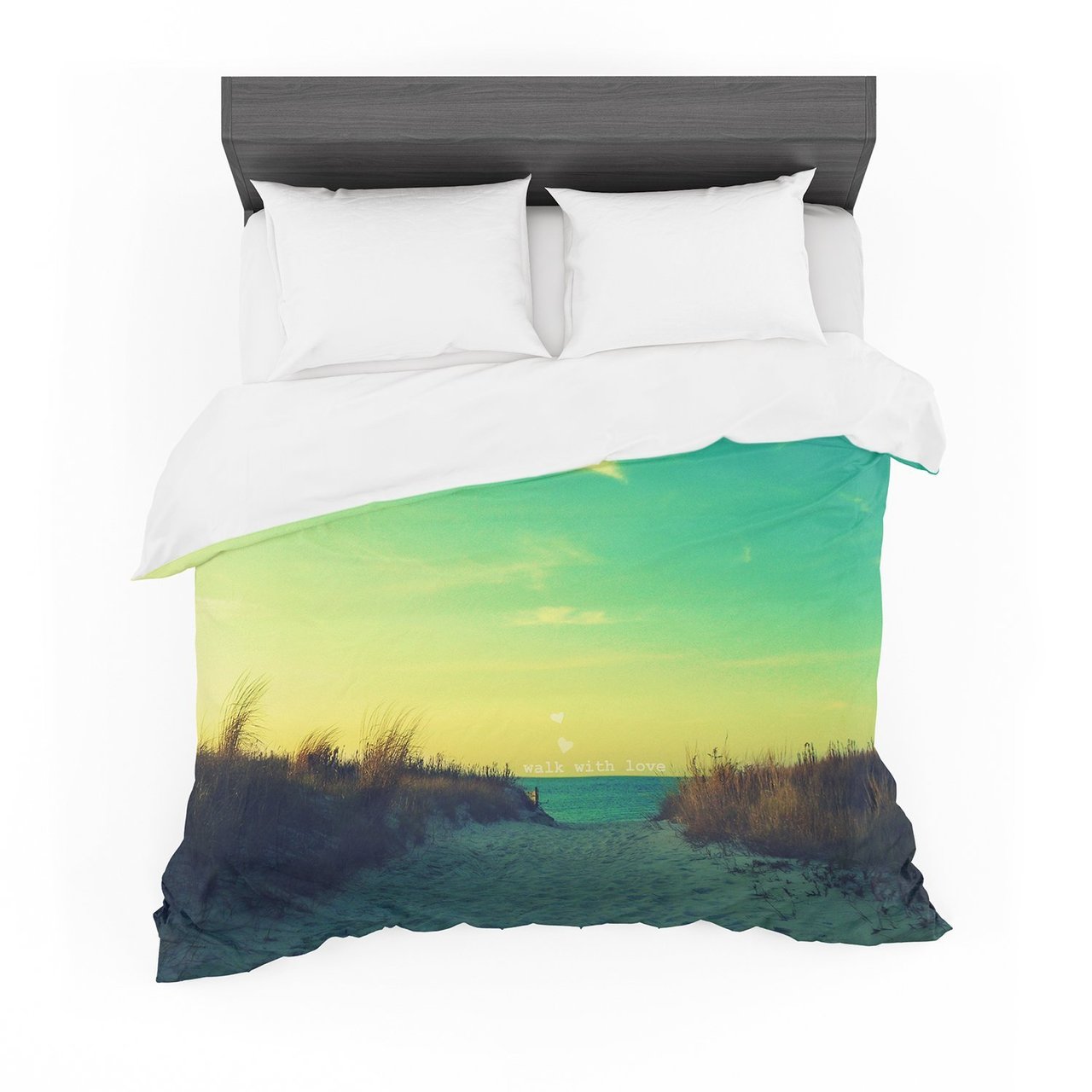 Robin Dickinson ‘Walk With Love’ Cotton3D Customized Duvet Cover Bedding Sets
