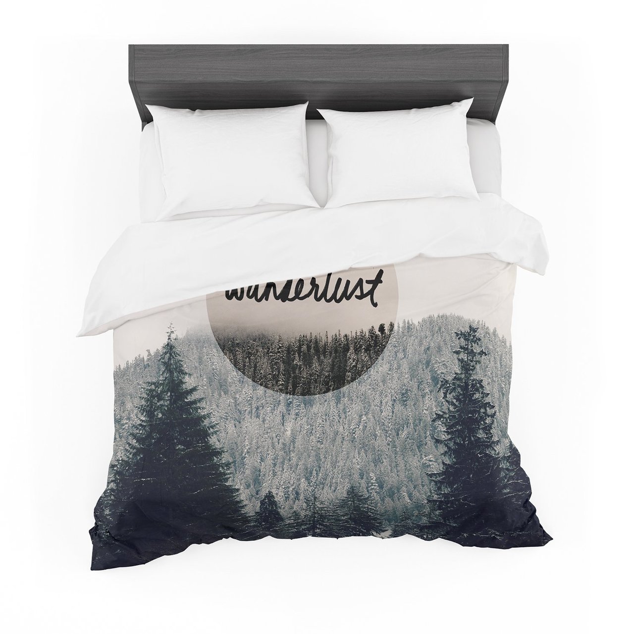 Robin Dickinson ‘Wanderlust’ Gray Black Featherweight3D Customized Duvet Cover Bedding Sets