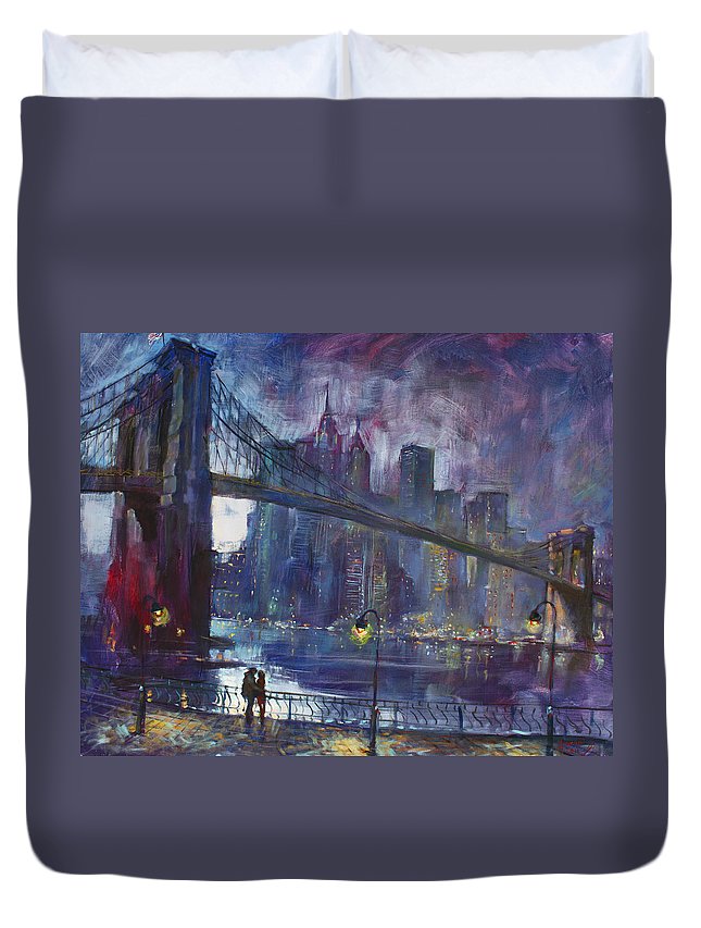 Romance By East River Nyc 3D Customized Duvet Cover Bedding Sets