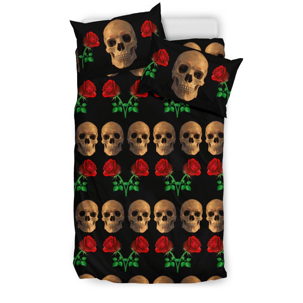 Roses andkulls forkull Lovers3D Customized Duvet Cover Bedding Sets