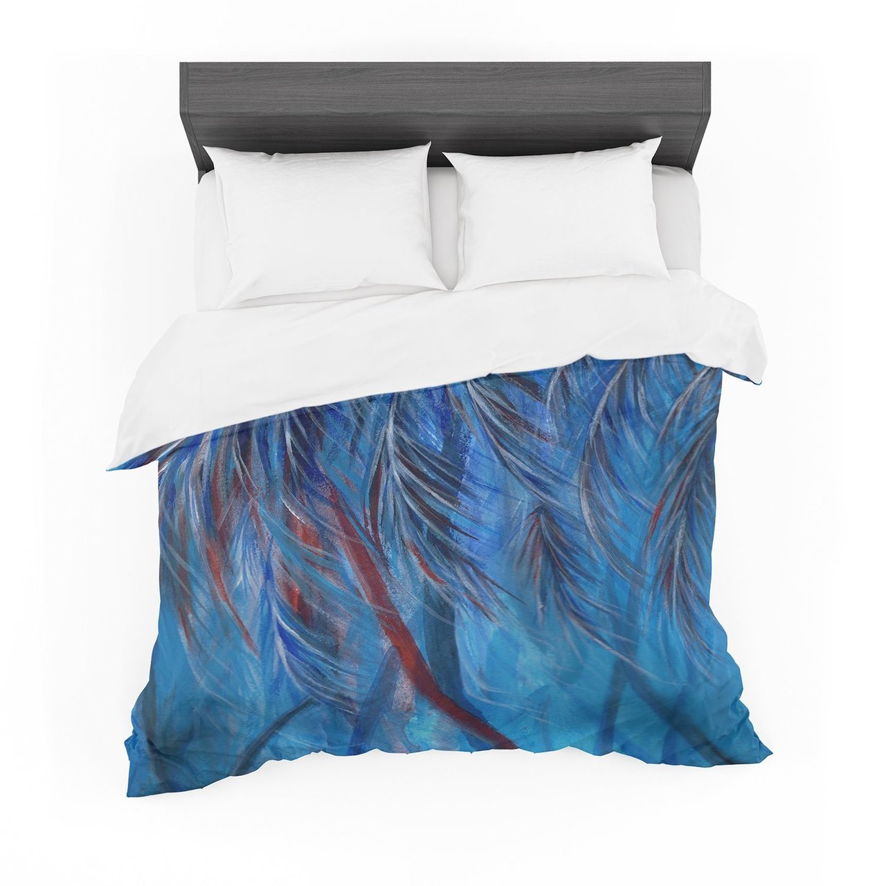 Rosie Brown ‘Red White Tropical’ Cotton3D Customized Duvet Cover Bedding Sets