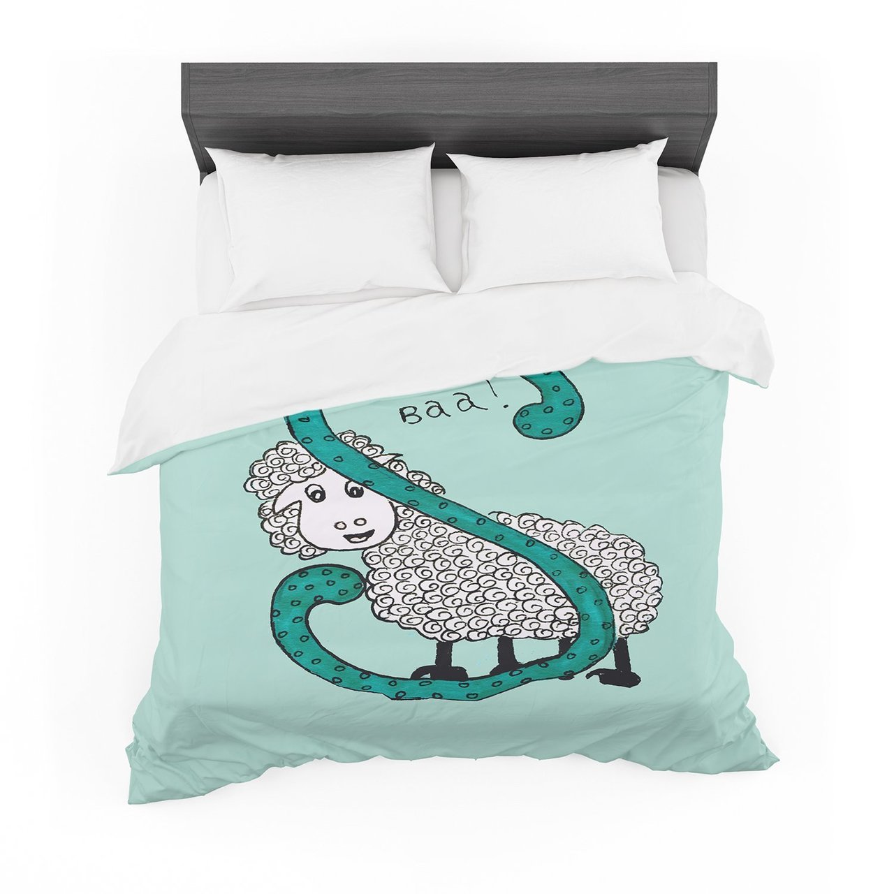 Rosie Brown ‘Sis forheep Blue’ Teal Featherweight3D Customized Duvet Cover Bedding Sets