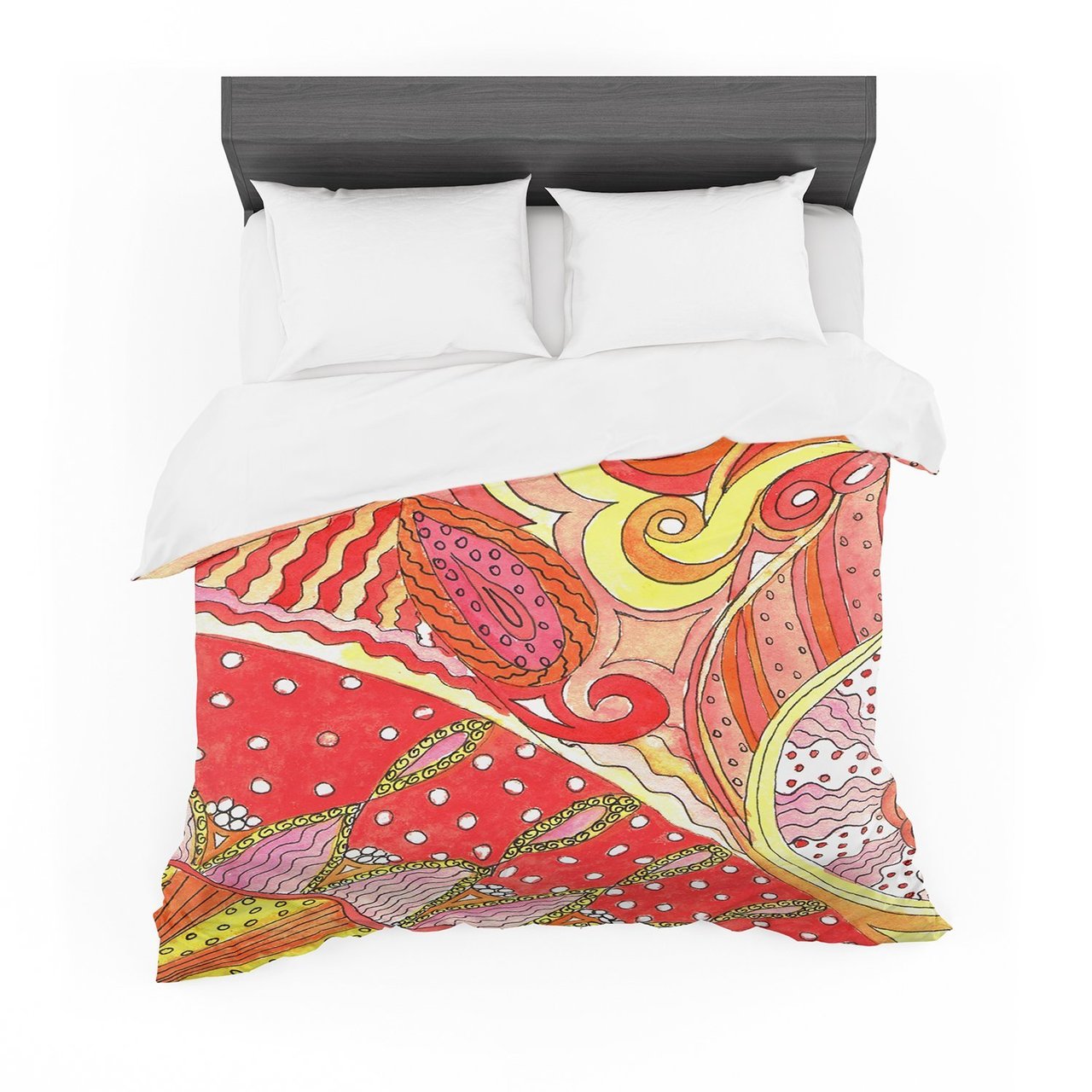 Rosie Brown ‘Swirls’ Cotton3D Customized Duvet Cover Bedding Sets
