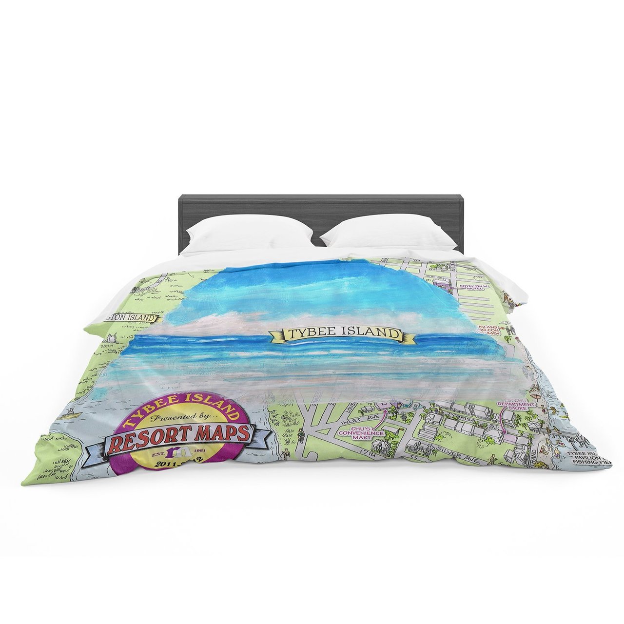 Rosie Brown ‘Tybee Island’ Ocean View Featherweight3D Customized Duvet Cover Bedding Sets
