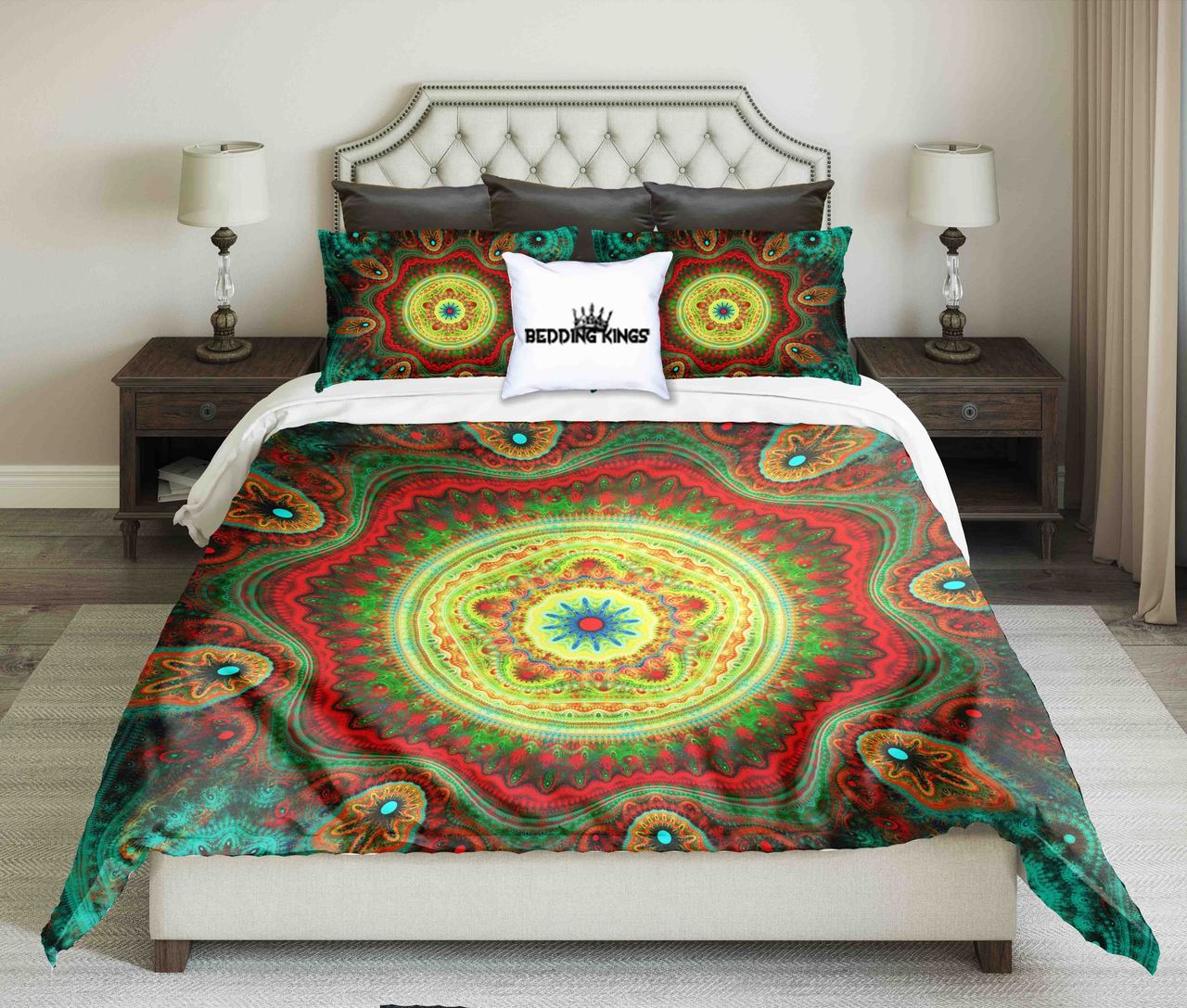 Sacred Colourful Mandala Design | kings3D Customized Duvet Cover Bedding Sets