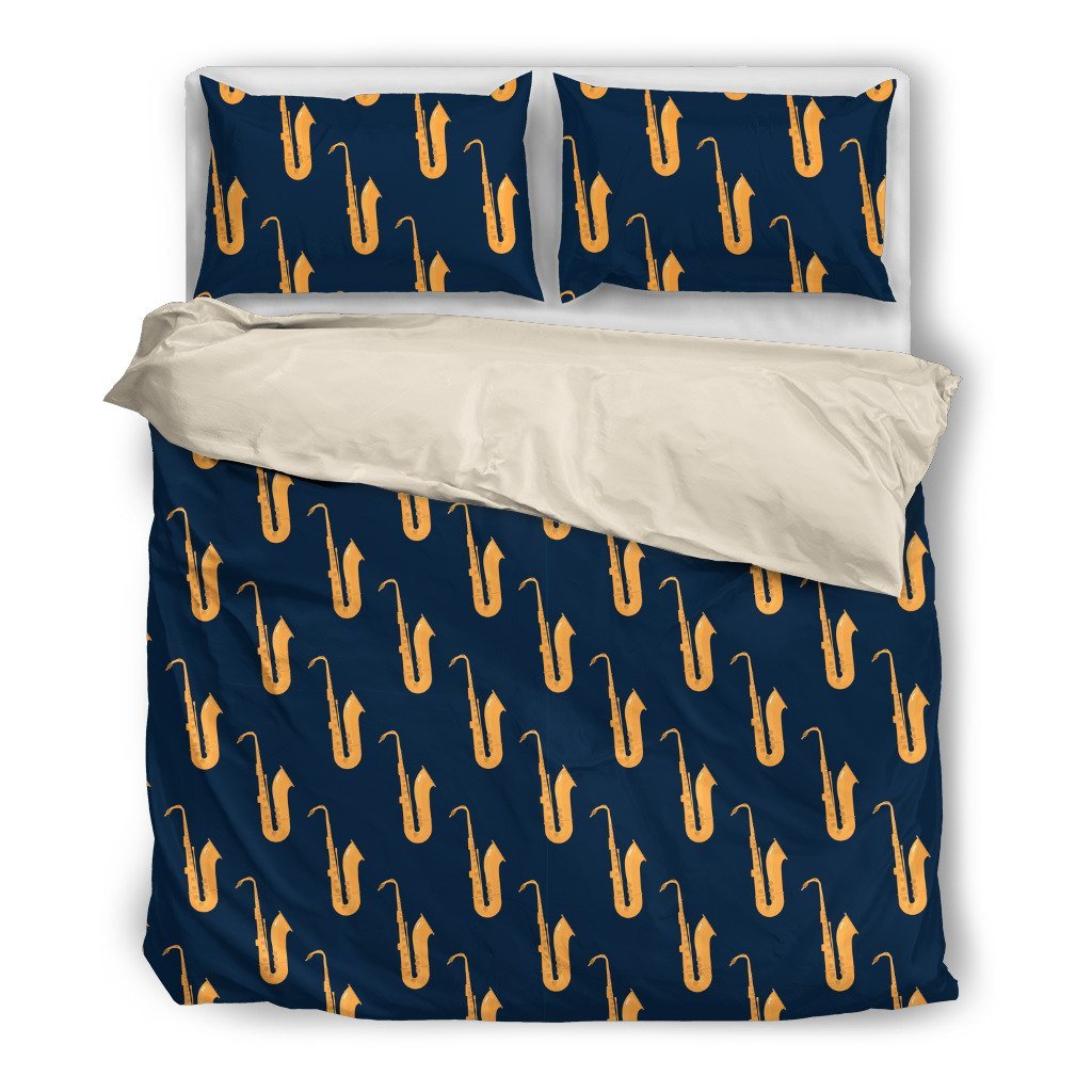 Saxophone (White)3D Customized Duvet Cover Bedding Sets