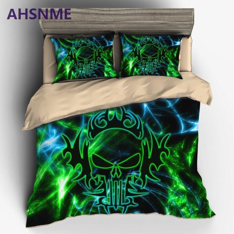 Sci-fi Abstract Skull Cranium Bedding Set