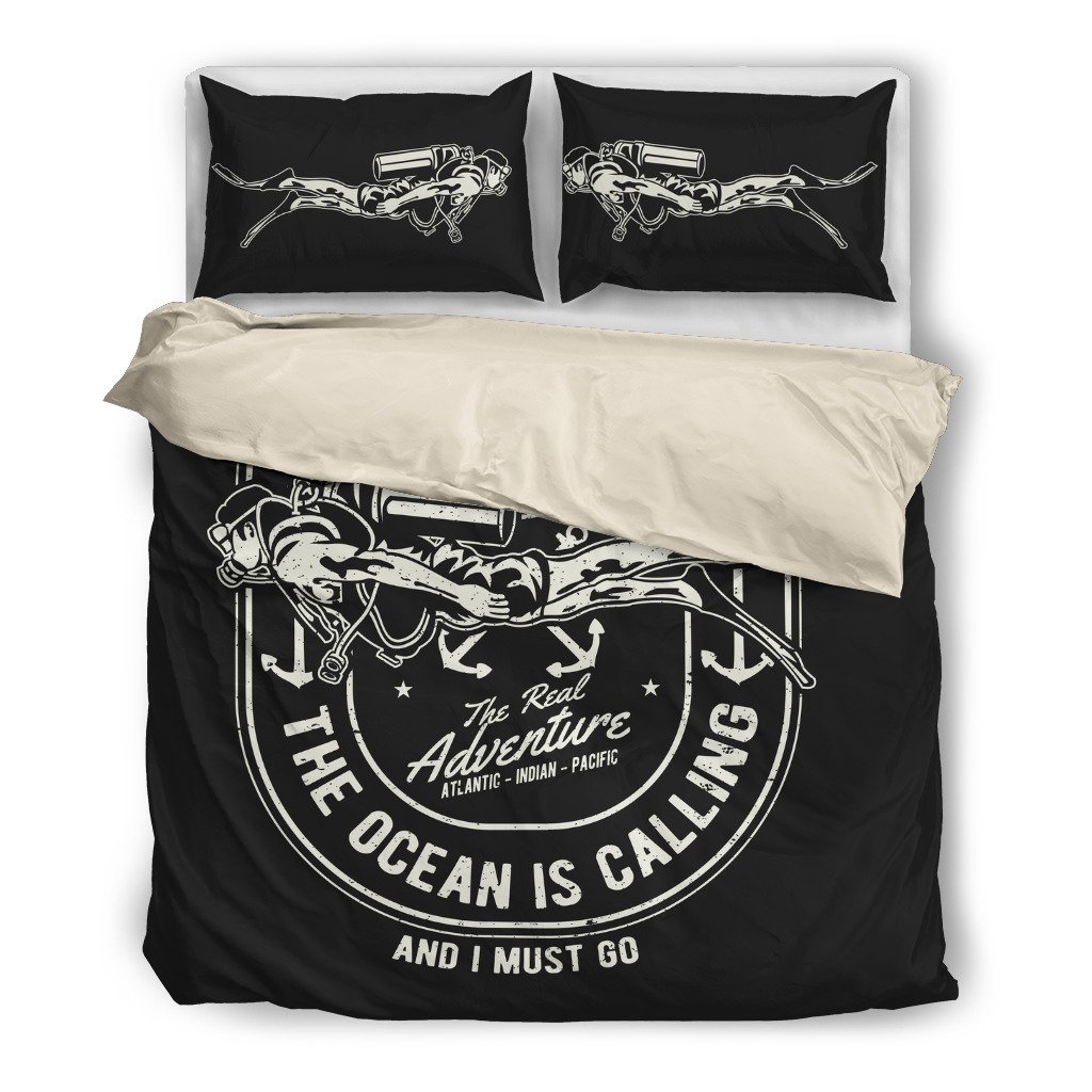 Scuba Diver 3D Customized Duvet Cover Bedding Sets