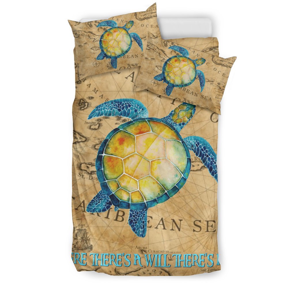Sea Turtle Where there’s a will, there’s a way. 3D Customized Duvet Cover Bedding Sets