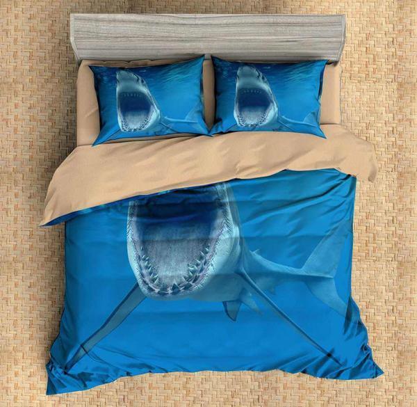 Shark 3D Customized Duvet Cover Bedding Sets