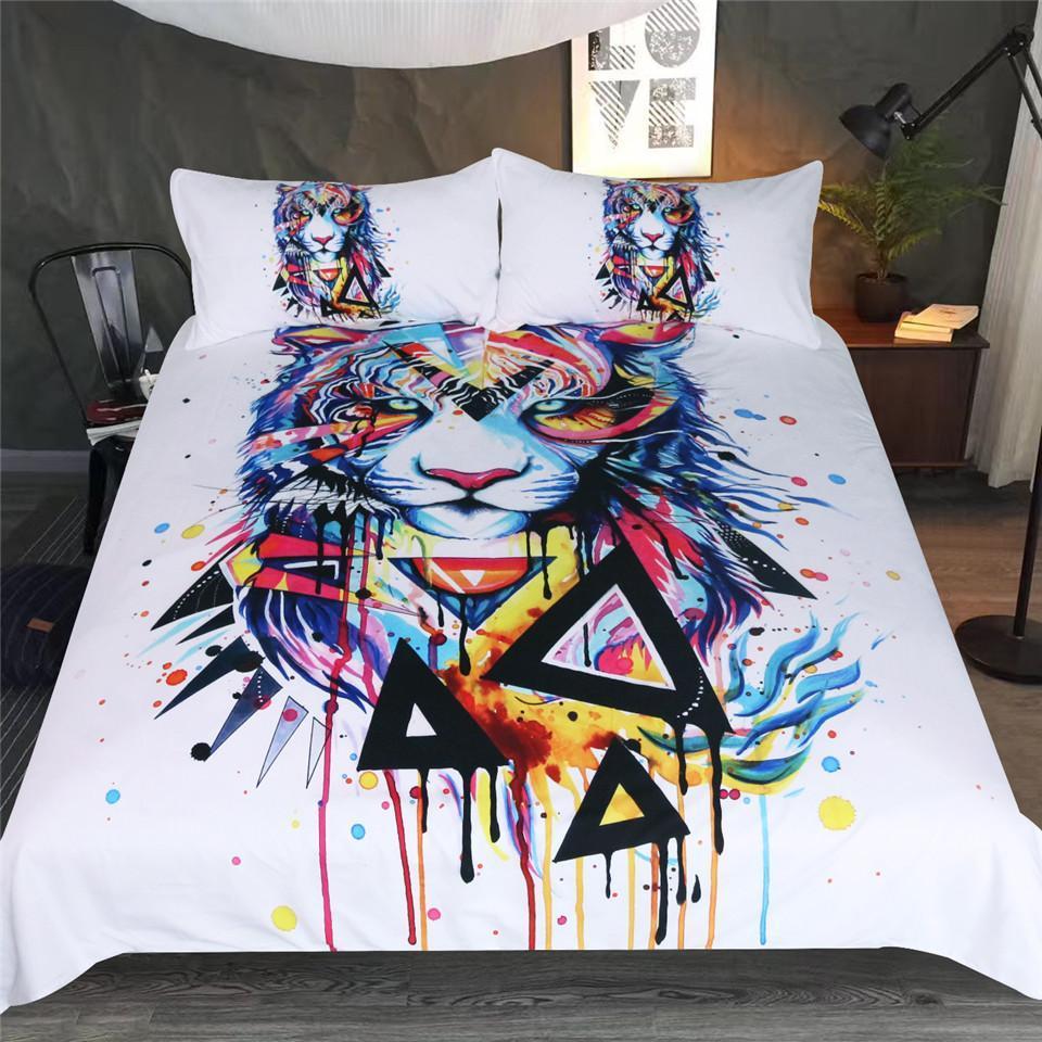 Shattered Tiger by Pixie Cold Art Bedding Set