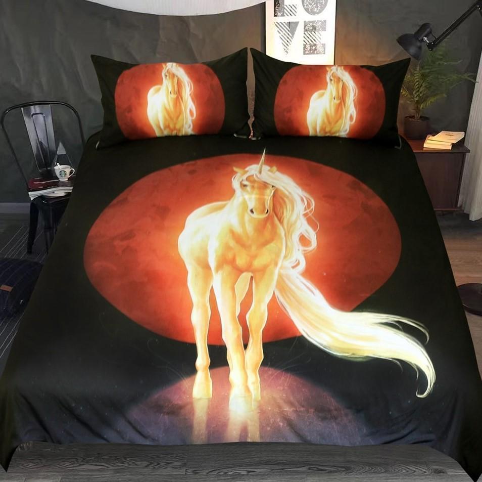 Shining Horses3D Customized Duvet Cover Bedding Sets