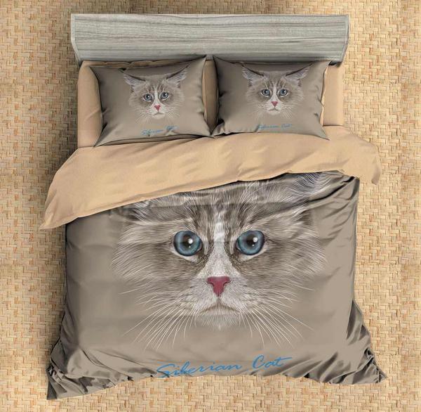 Siberian Cat 3D Customized Duvet Cover Bedding Sets
