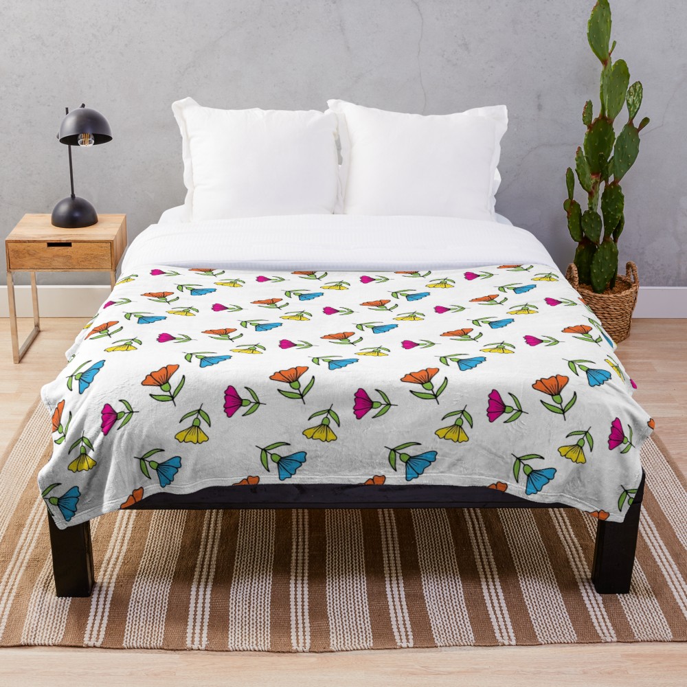 Simple Floral Pattern 3D Customized Duvet Cover Bedding Sets