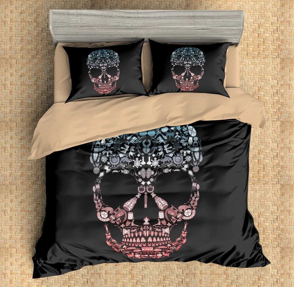 Skull 12 3D Customized Duvet Cover Bedding Sets