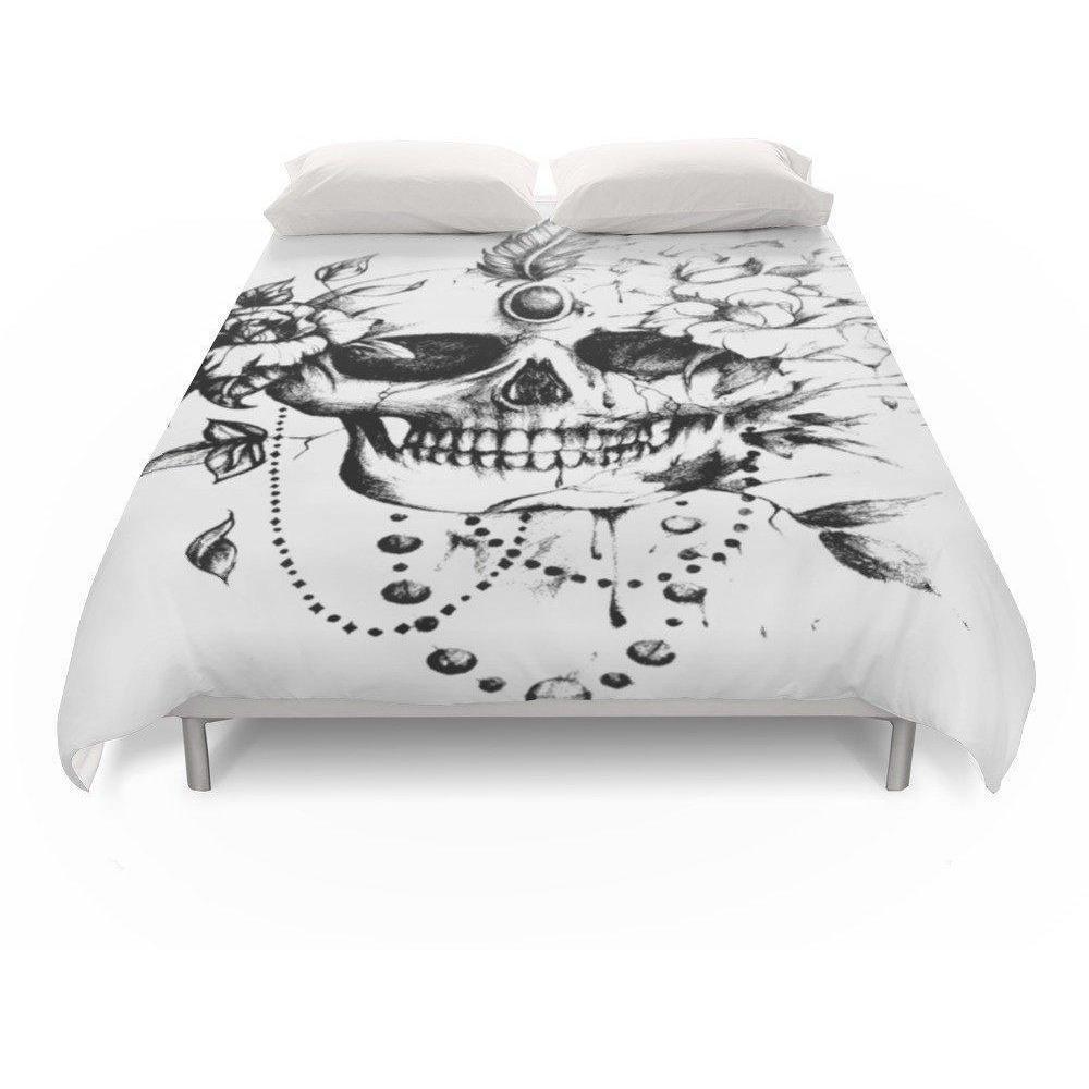 Skull And Roses Bedding Set