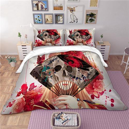 Skull Usa Cool 2 3D Customized Duvet Cover Bedding Sets
