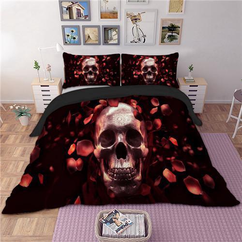 Skull Usa Cool 3 3D Customized Duvet Cover Bedding Sets