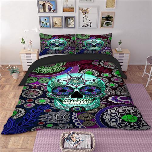 Skull Usa Cool 4 3D Customized Duvet Cover Bedding Sets