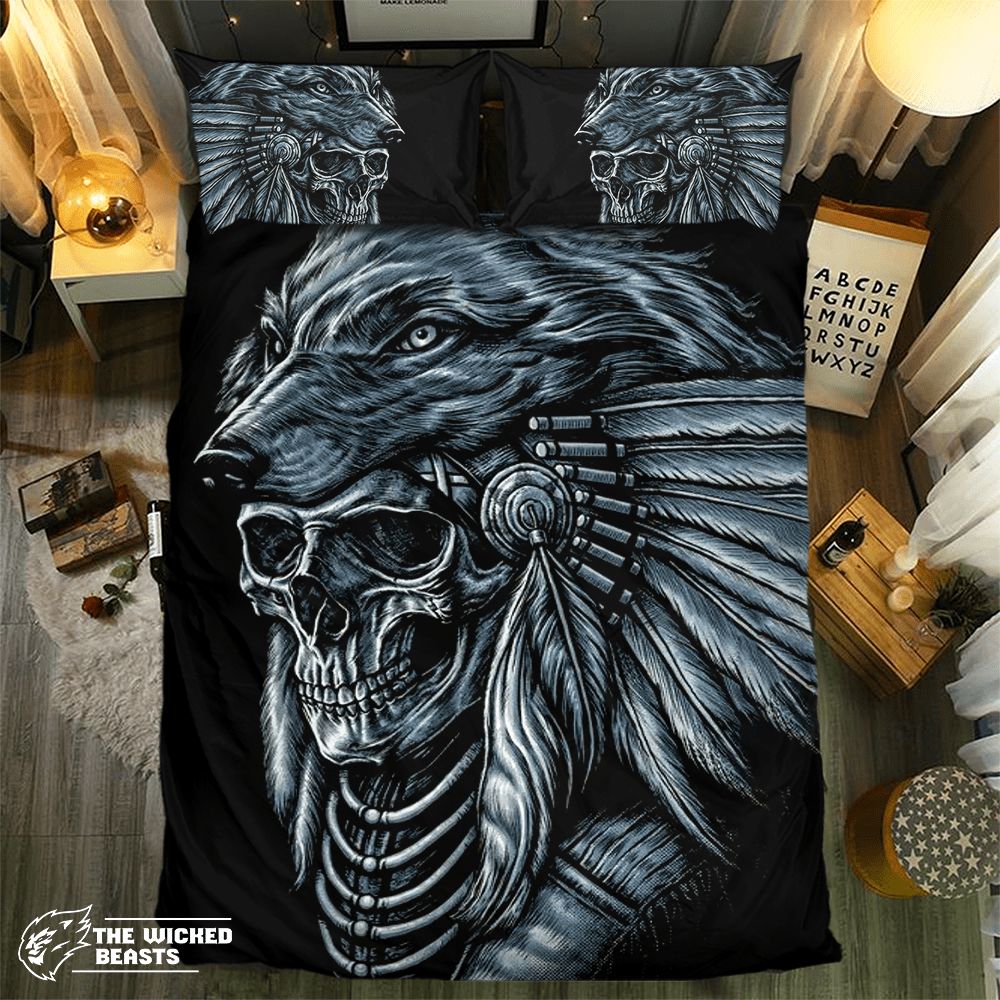 Skull Wolf Collection 0919133D Customized Duvet Cover Bedding Sets