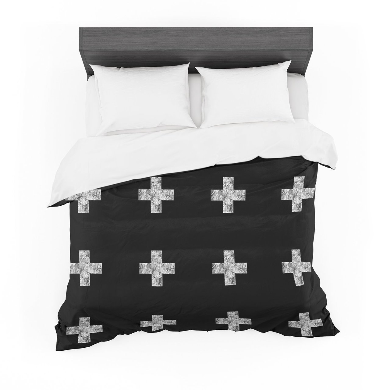 Skye Zambrana ‘Swiss Cross Black’imple Dark Featherweight3D Customized Duvet Cover Bedding Sets