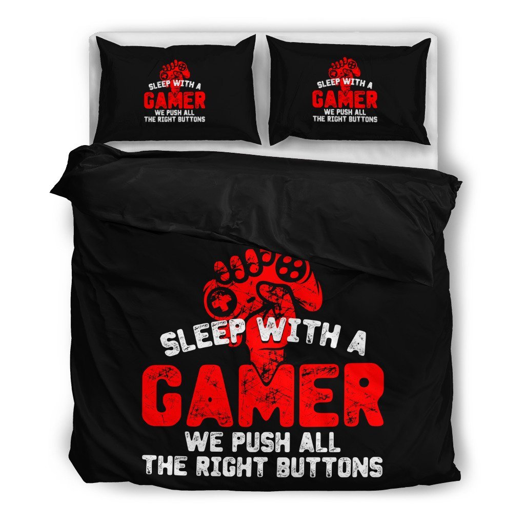 Sleep With A Gamer 3D Customized Duvet Cover Bedding Sets