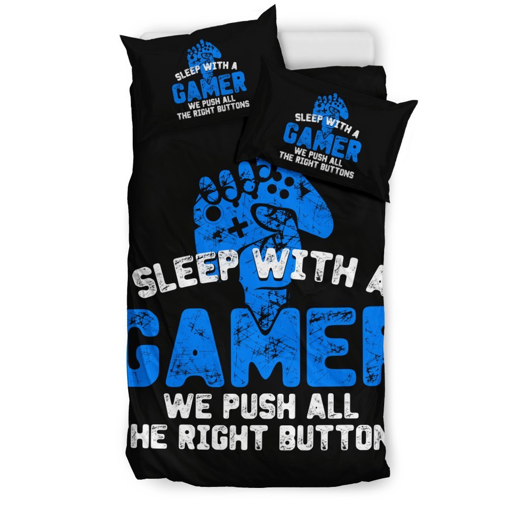 Sleep With A Gamer PS 3D Customized Duvet Cover Bedding Sets
