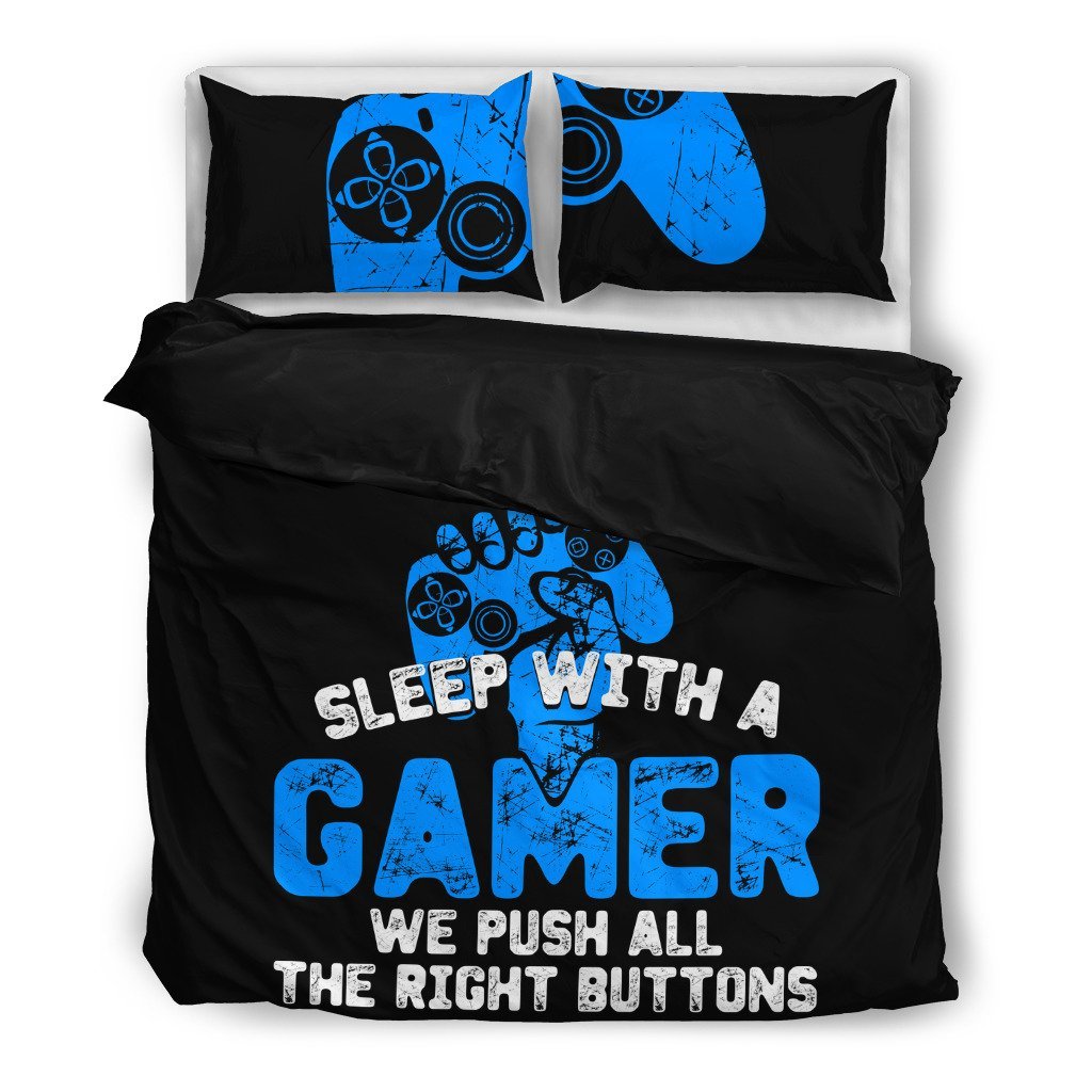 Sleep With A Gamer PS 3D Customized Duvet Cover Bedding Sets