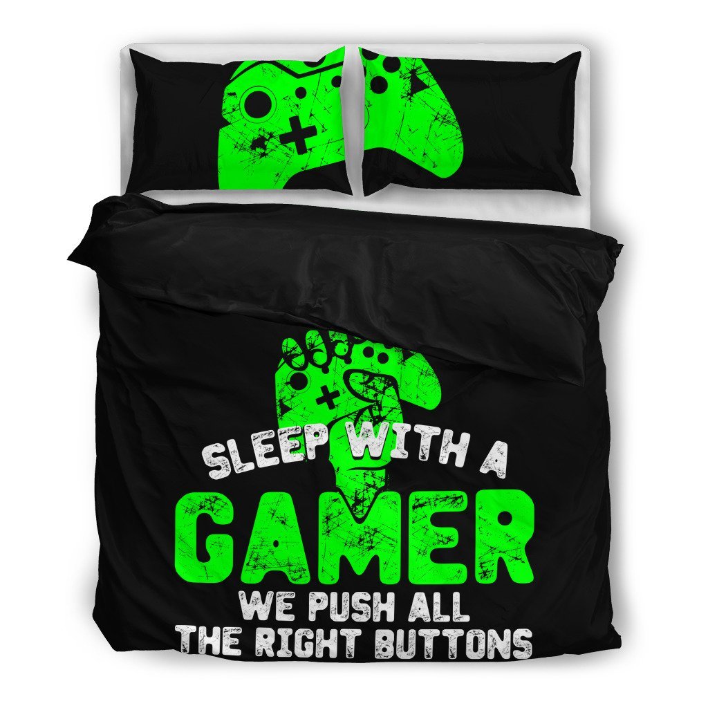 Sleep With A Gamer X 3D Customized Duvet Cover Bedding Sets