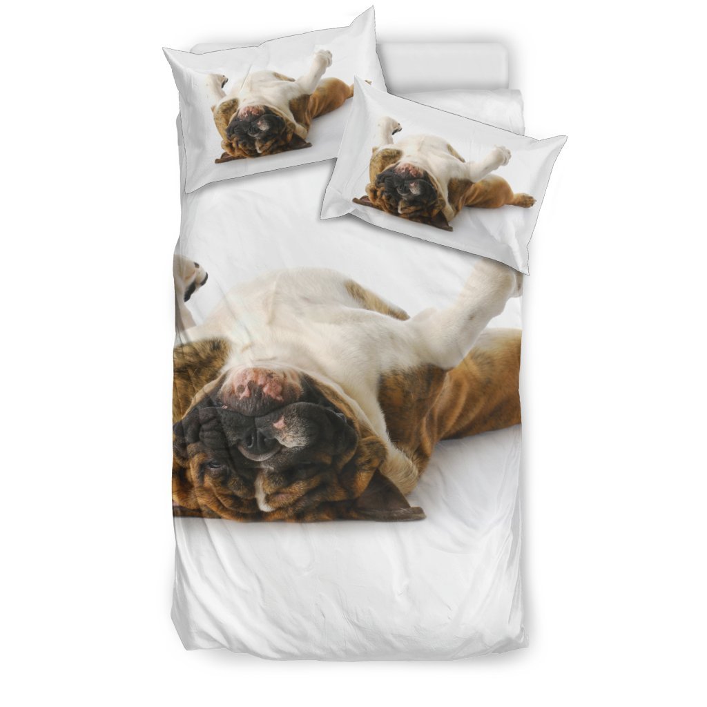 Sleepy Bulldog 3D Customized Duvet Cover Bedding Sets