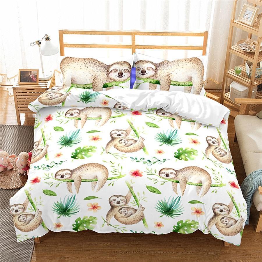 Sloths 3D Customized Duvet Cover Bedding Sets