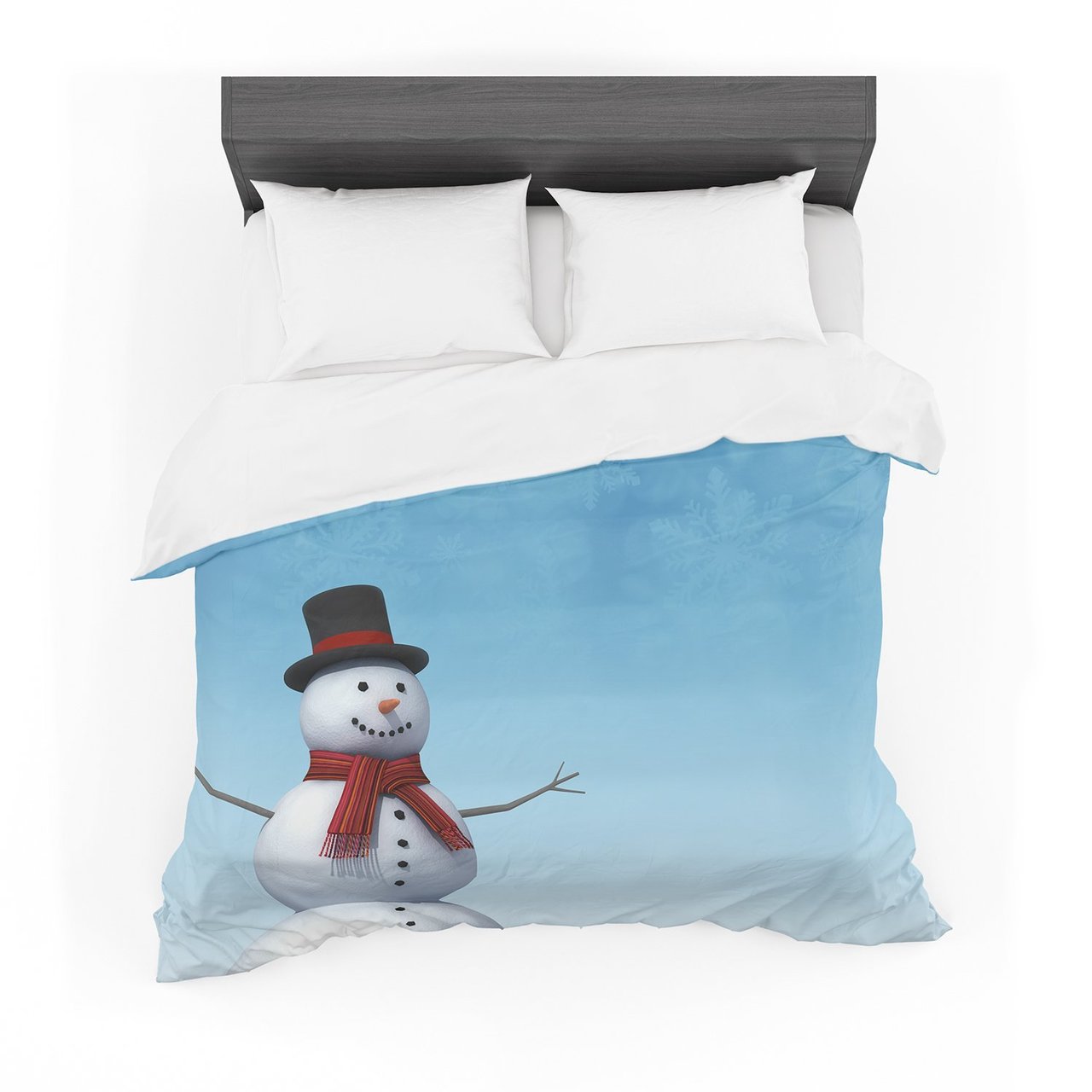 Snaptudio ‘Feelin’ Frosty’ Blue White Featherweight3D Customized Duvet Cover Bedding Sets