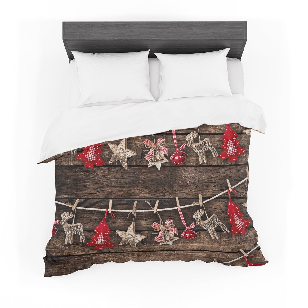 Snaptudio ‘Hanging Around’ Brown Red Featherweight3D Customized Duvet Cover Bedding Sets