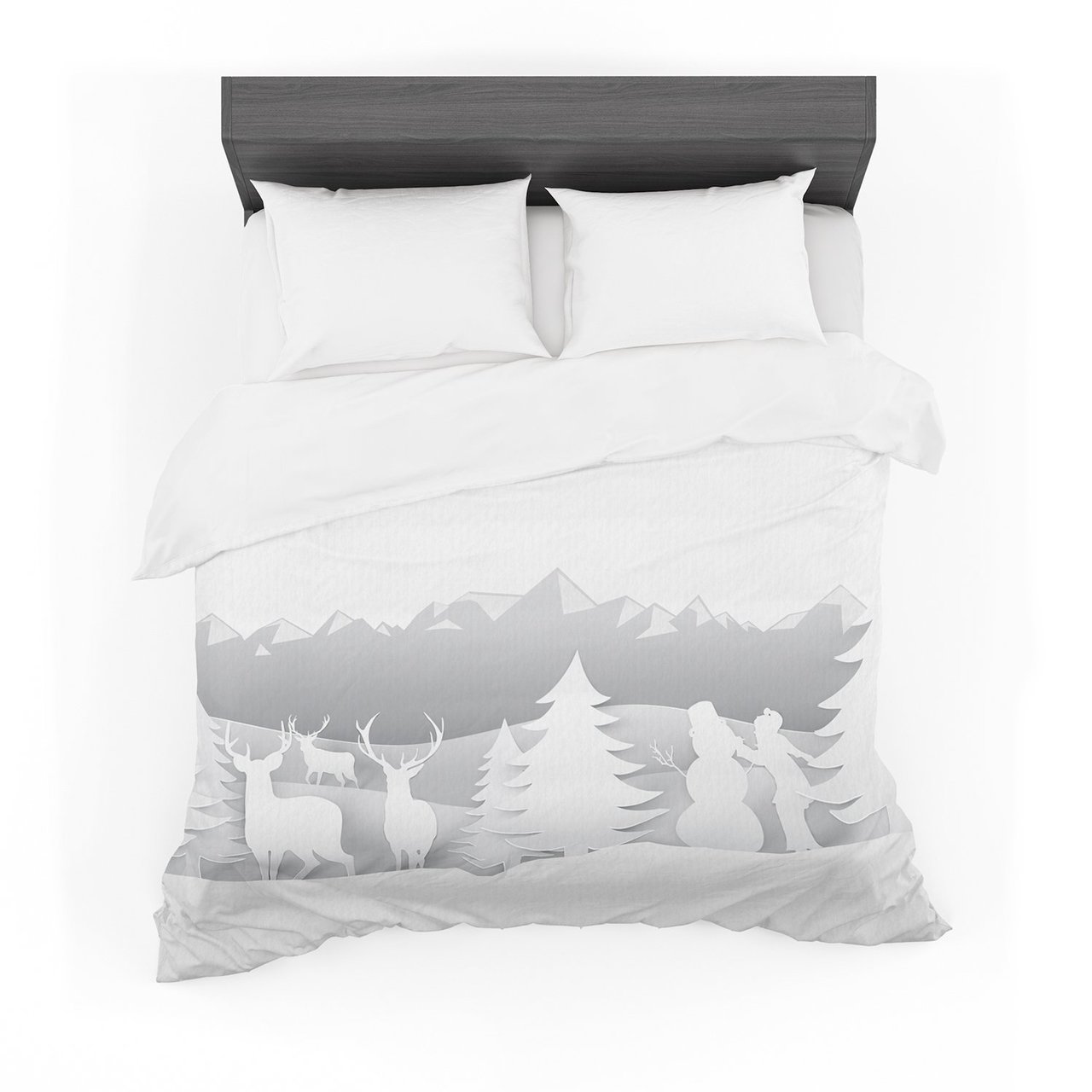 Snaptudio ‘White asnow’imple Featherweight3D Customized Duvet Cover Bedding Sets