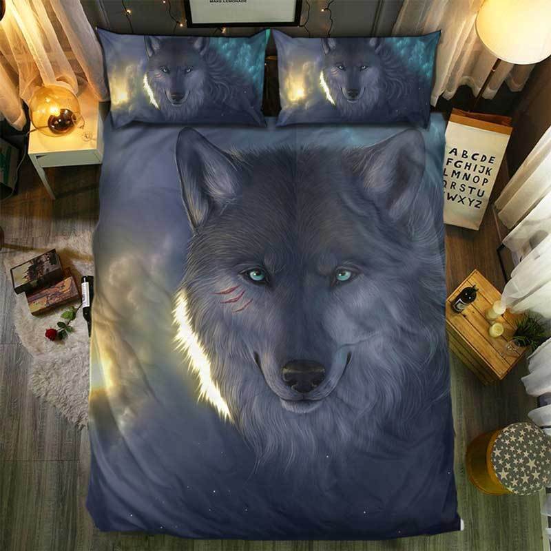 SnM pecial Wolf Collection 0828233D Customized Duvet Cover Bedding Sets