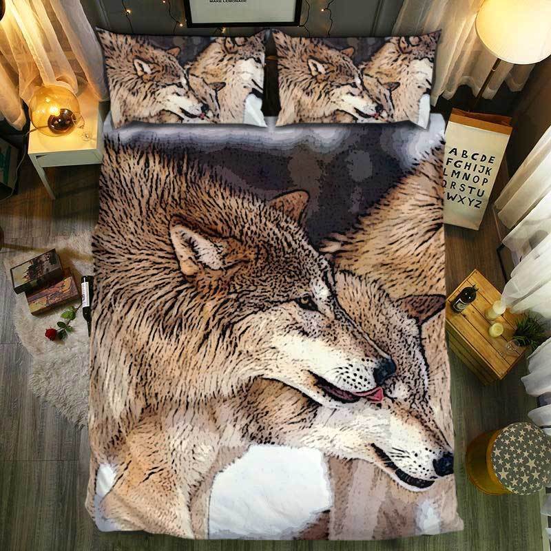 SnM pecial Wolf CollectionC0829113D Customized Duvet Cover Bedding Sets