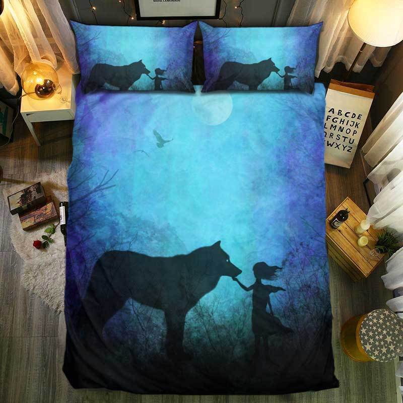 SnM pecial Wolf CollectionC082933D Customized Duvet Cover Bedding Sets