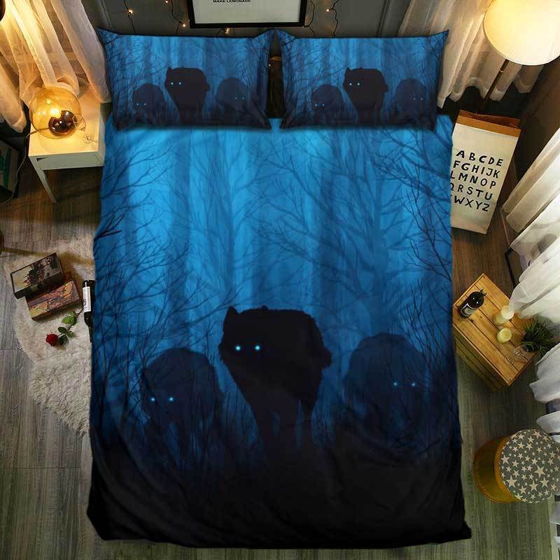 SnM pecial Wolf CollectionC082973D Customized Duvet Cover Bedding Sets