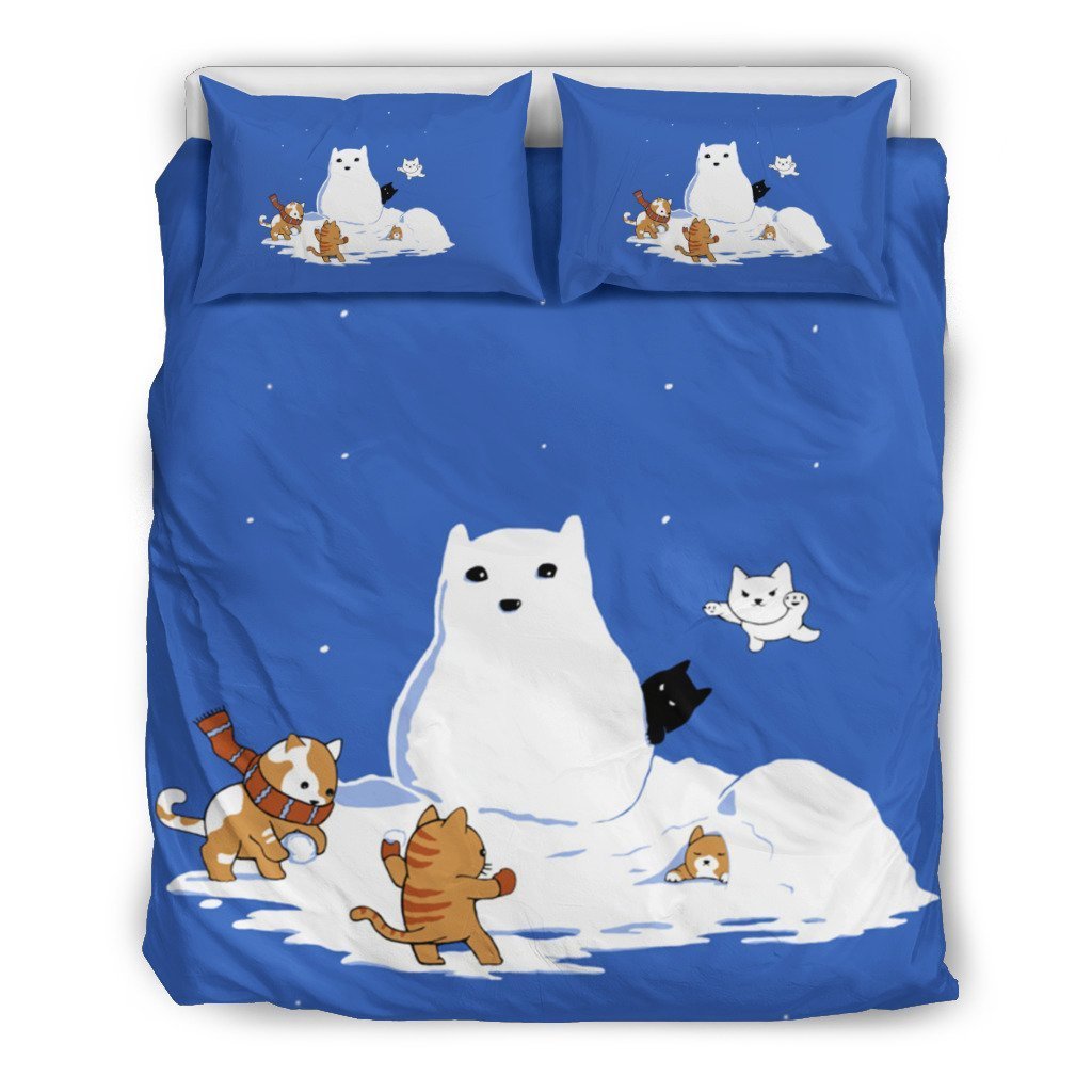 SNOW CAT BEDDING SET